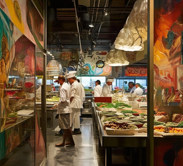 Inside the Behind-the-scenes of a art食堂